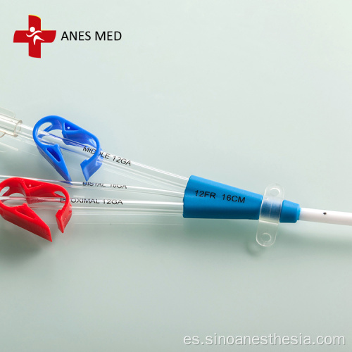 Kit de catéter de hemodiálisis de doble lumen marca ANES MED